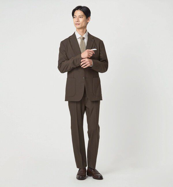 UNITED ARROWS green label relaxing「A+ TW カラーギャバ スタンダード イージー スラックス -ウォッシャブル・ストレッチ-」|スラックス|