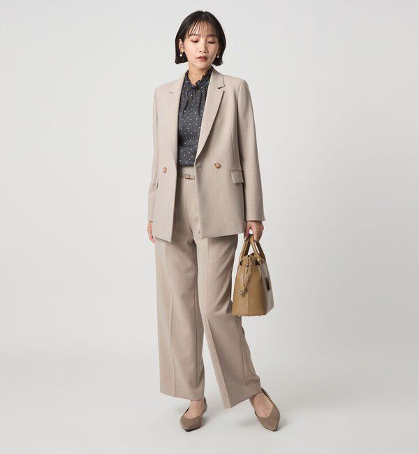 UNITED ARROWS green label relaxing「ダブルクロス ダブル ジャケット ウォッシャブル ストレッチ」|テーラードジャケット|