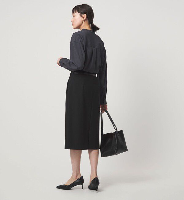 UNITED ARROWS green label relaxing「ダブルクロス タイト スカート ウォッシャブル ストレッチ」|タイト|