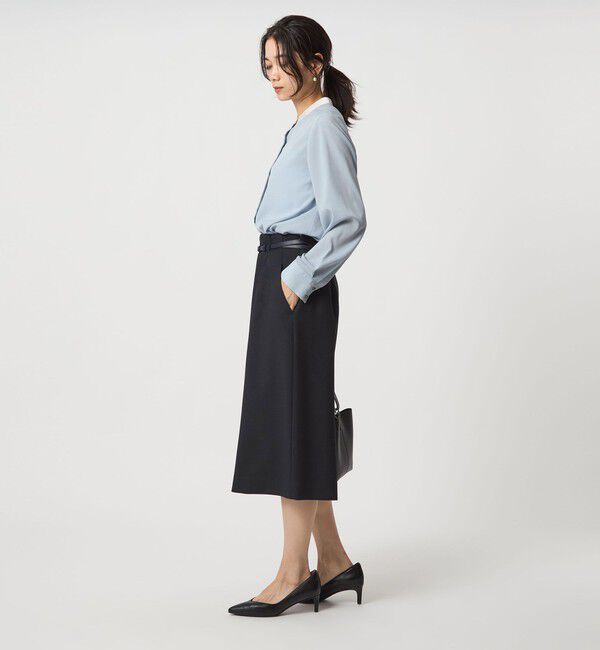 UNITED ARROWS green label relaxing「ダブルクロス タイト スカート ウォッシャブル ストレッチ」|タイト|