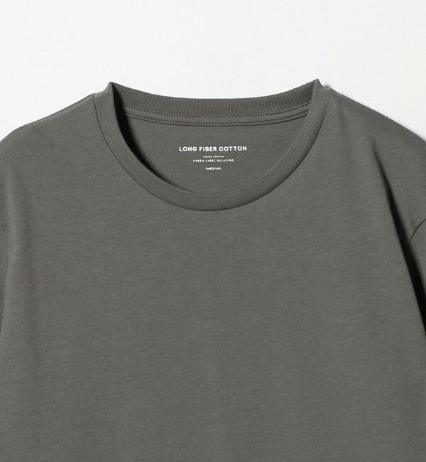 UNITED ARROWS green label relaxing「LONG FIBER COTTON クリア クルーネック 長袖 Tシャツ」|Tシャツ・カットソー|