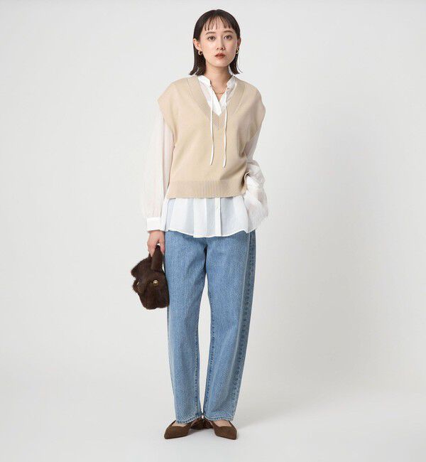 UNITED ARROWS green label relaxing「Vネック ニット ベスト」|ベスト・ジレ|