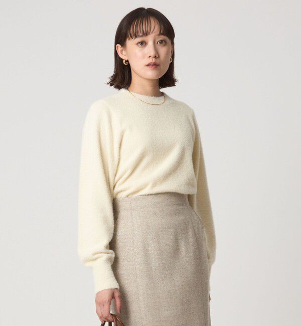 UNITED ARROWS green label relaxing「フラッフ フェザーヤーン ロングスリーブ ニット プルオーバー」|ニット・セーター|