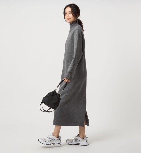 UNITED ARROWS green label relaxing「ダンボール ハイネック ワンピース」|ワンピース|