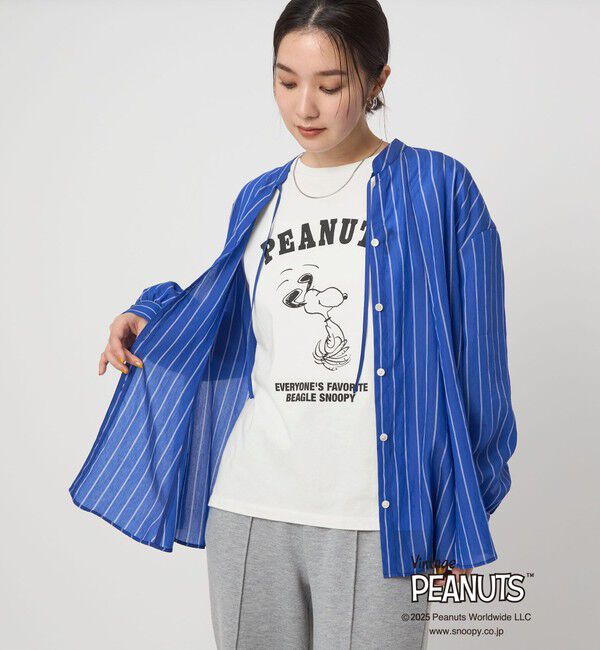 UNITED ARROWS green label relaxing「＜at ease＞PEANUTS ロングスリーブ カットソー」|Tシャツ・カットソー|OFF WHITE