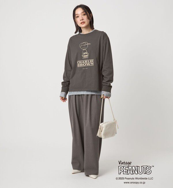 UNITED ARROWS green label relaxing「＜at ease＞PEANUTS ロングスリーブ カットソー」|Tシャツ・カットソー|