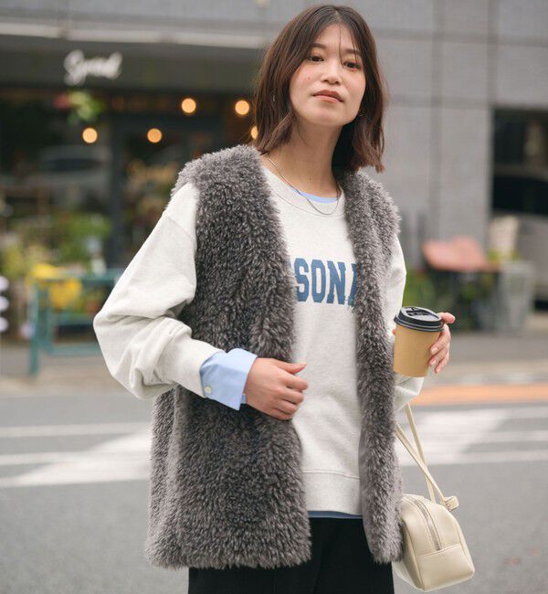 UNITED ARROWS green label relaxing「【WEB限定】＜at ease＞ロゴ スウェット プルオーバー」|スウェット・ジャージ|