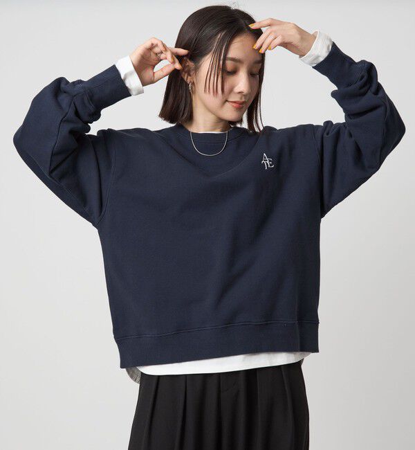 UNITED ARROWS green label relaxing「【WEB限定】＜at ease＞ロゴ スウェット プルオーバー」|スウェット・ジャージ|