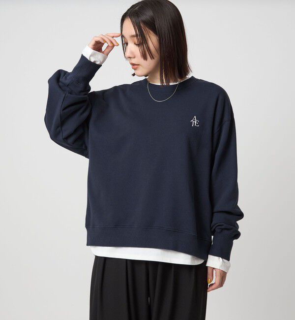 UNITED ARROWS green label relaxing「【WEB限定】＜at ease＞ロゴ スウェット プルオーバー」|スウェット・ジャージ|