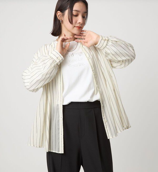 UNITED ARROWS green label relaxing「【WEB限定】＜at ease＞グラフィック ロングスリーブ Tシャツ」|Tシャツ・カットソー|