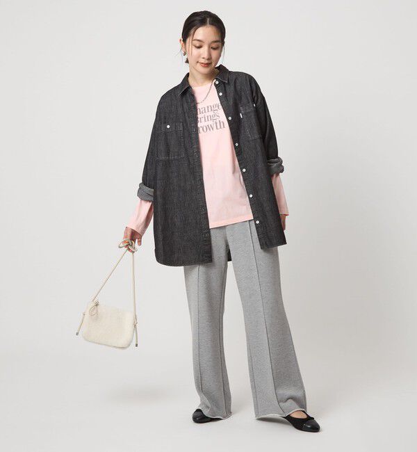 UNITED ARROWS green label relaxing「【WEB限定】＜at ease＞グラフィック ロングスリーブ Tシャツ」|Tシャツ・カットソー|