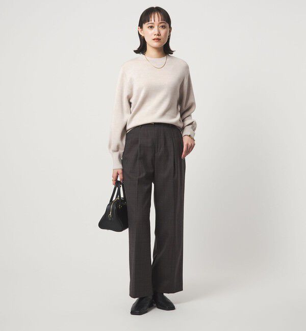 UNITED ARROWS green label relaxing「ウール スムース ボトルネック フォルム ニット プルオーバー ウォッシャブル」|ニット・セーター|