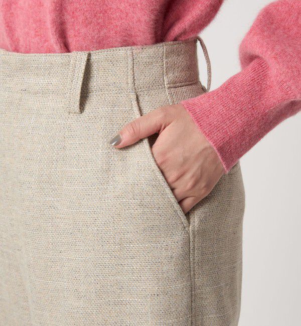 UNITED ARROWS green label relaxing「［size SHORT/TALLあり］スラブ ワイド ストレート パンツ」|スラックス|