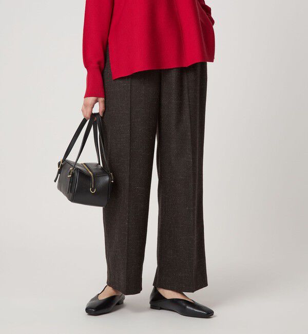 UNITED ARROWS green label relaxing「［size SHORT/TALLあり］スラブ ワイド ストレート パンツ」|スラックス|