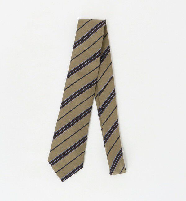 UNITED ARROWS green label relaxing「GLR シルク3 8.0cm ストライプ2 ネクタイ」|ネクタイ・蝶ネクタイ|BEIGE