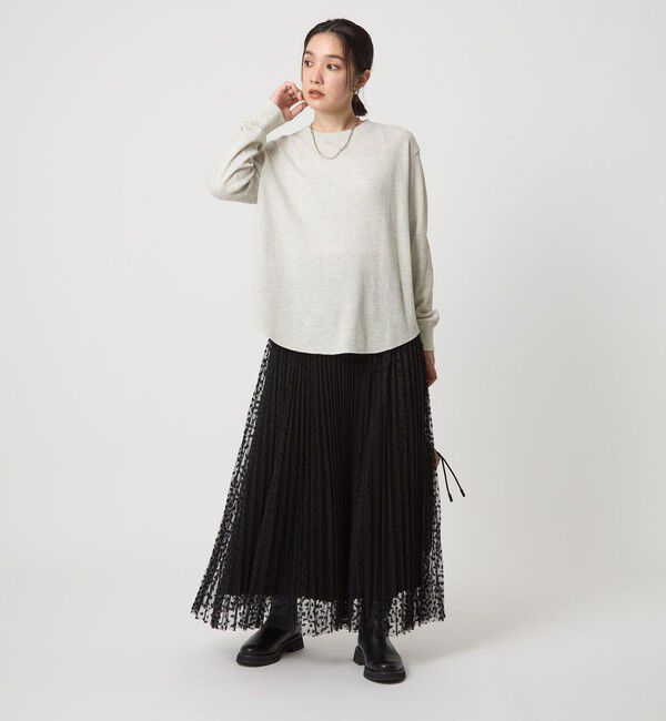 UNITED ARROWS green label relaxing「【WEB限定】＜at ease＞ワッフル ロングスリーブ カットソー」|Tシャツ・カットソー|