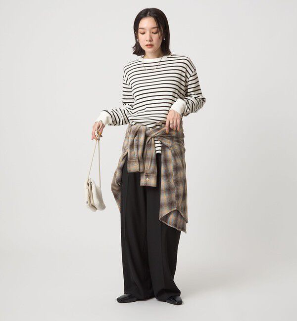 UNITED ARROWS green label relaxing「【WEB限定】＜at ease＞ワッフル ロングスリーブ カットソー」|Tシャツ・カットソー|