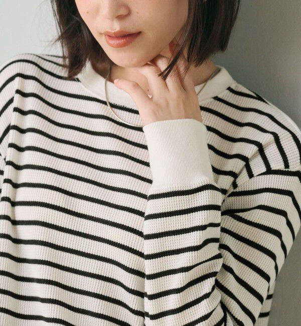 UNITED ARROWS green label relaxing「【WEB限定】＜at ease＞ワッフル ロングスリーブ カットソー」|Tシャツ・カットソー|