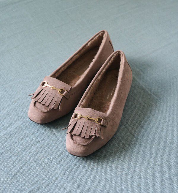 UNITED ARROWS green label relaxing「【WEB限定】ウォーム キルトビット フラットシューズ 撥水」|ローファー|MOCA