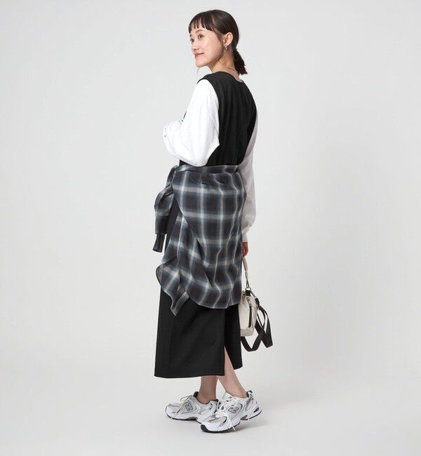 UNITED ARROWS green label relaxing「ディープ Vネック ジャンパースカート」|ジャンパースカート|