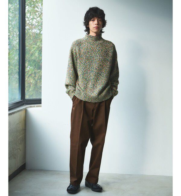 UNITED ARROWS green label relaxing「コットン チノ 1プリーツ W4 ワイドパンツ」|チノ|