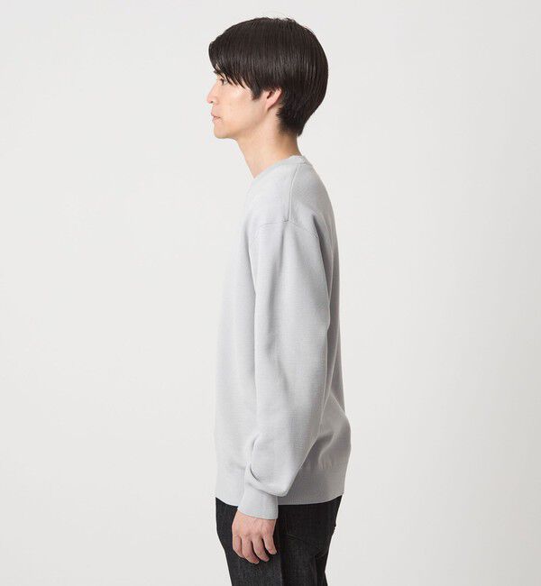 UNITED ARROWS green label relaxing「ポリエステル ウール ミラノリブ クルーネック ニット」|ニット・セーター|