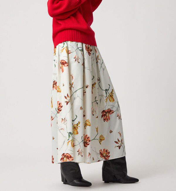 EMMEL REFINES「＜EMMEL REFINES＞EM ミディアムフラワープリント ボリューム スカート」|スカート|