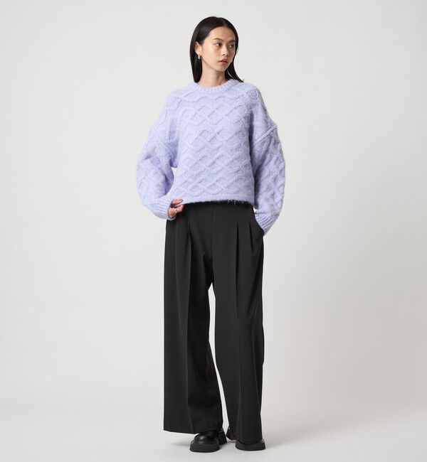 EMMEL REFINES「＜EMMEL REFINES＞EM ハイウエスト ワイドパンツ」|チノ|