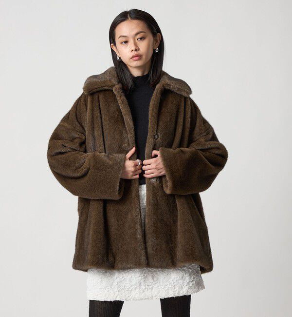 EMMEL REFINES「＜EMMEL REFINES＞EM フェイクファー ミディアム コート」|その他|