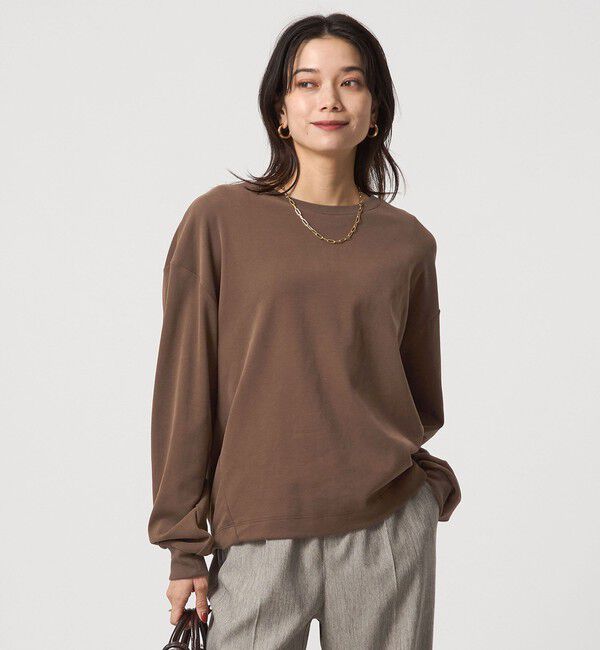 UNITED ARROWS green label relaxing「フィブリル タッチ ロングスリーブ トップス」|Tシャツ・カットソー|MD.BROWN