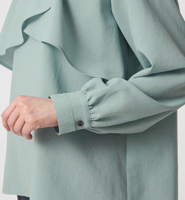 UNITED ARROWS green label relaxing「ケープ ロングスリーブ ブラウス」|シャツ・ブラウス|