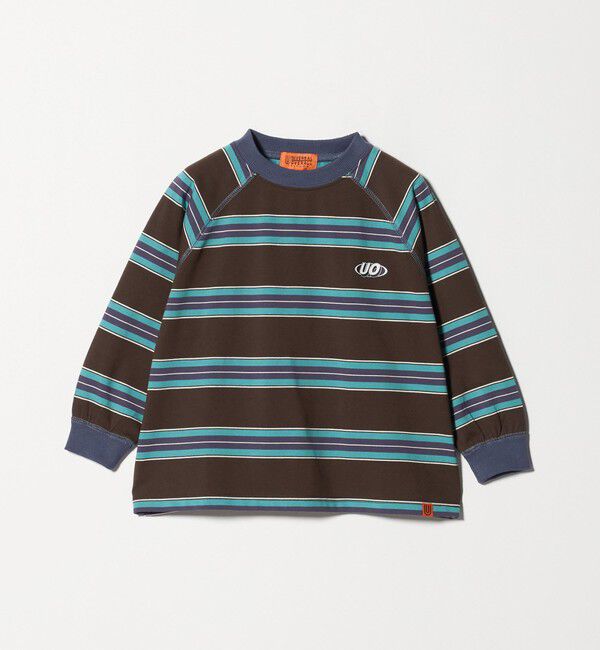 UNITED ARROWS green label relaxing「【別注】＜UNIVERSAL OVERALL＞ボーダー プルオーバー / キッズ  100cm-130cm」|Tシャツ・カットソー|MD.BROWN