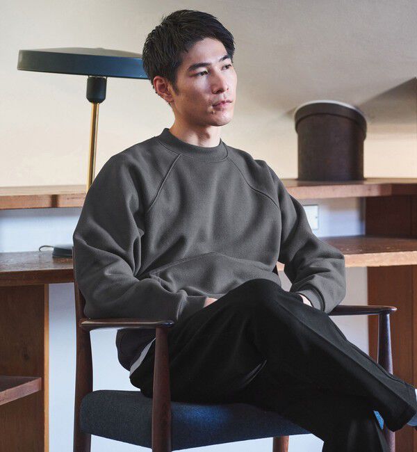 UNITED ARROWS green label relaxing「【別注/WEB限定】＜3/2 WORKS＞GLR ヴィンテージライク 長袖 スウェット」|スウェット・ジャージ|DK.GRAY