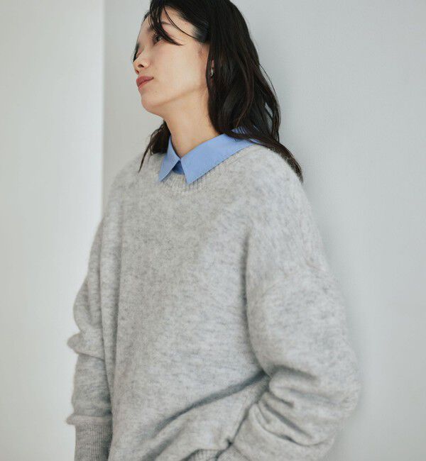 UNITED ARROWS green label relaxing「アルパカブレンド クルーネック プルオーバー ニット」|ニット・セーター|