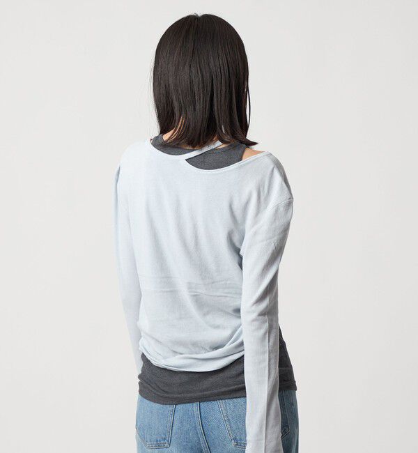 EMMEL REFINES「＜EMMEL REFINES＞EM カットアウト レイヤーセット カットソー」|Tシャツ・カットソー|