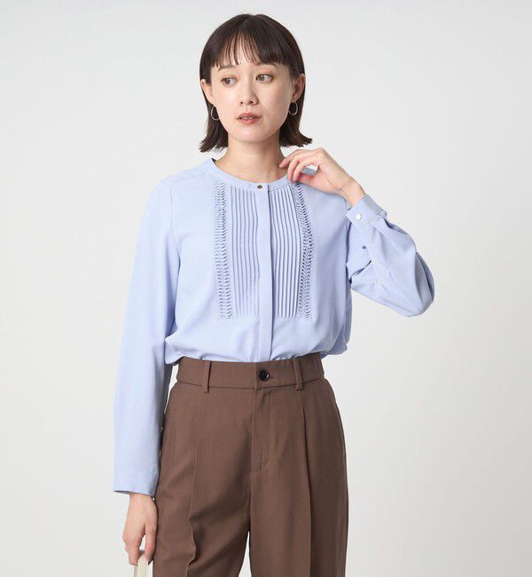 UNITED ARROWS green label relaxing「ヤバネタック ロングスリーブ シャツ」|シャツ・ブラウス|LT.BLUE