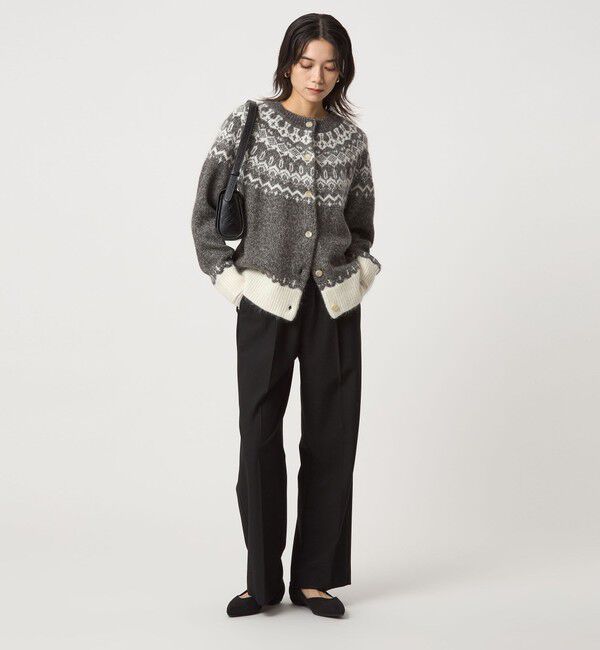 UNITED ARROWS green label relaxing「ノルディック ジャガード カーディガン」|カーディガン|