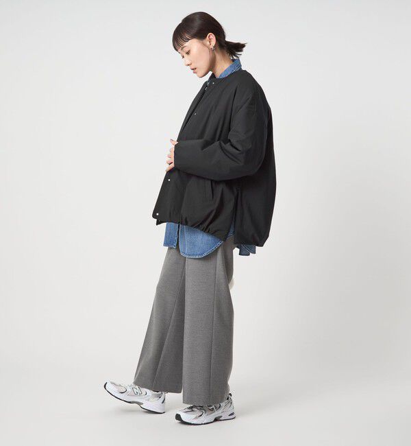 UNITED ARROWS green label relaxing「［size SHORTあり］パフィー ノーカラー ブルゾン 撥水 保温性 ウォッシャブル」|ブルゾン・スタジャン|