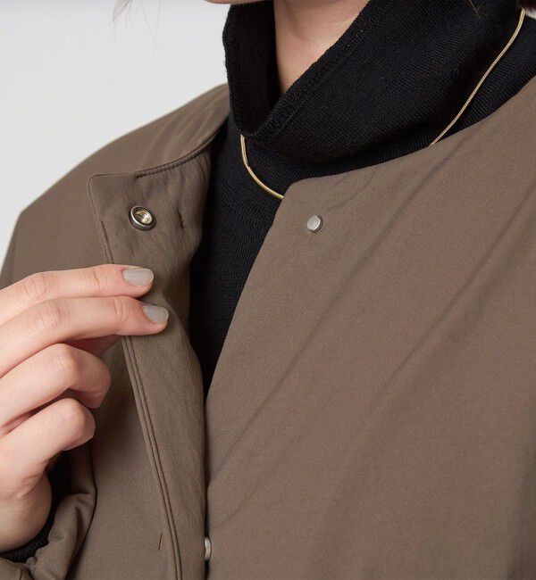 UNITED ARROWS green label relaxing「［size SHORTあり］パフィー ノーカラー ブルゾン 撥水 保温性 ウォッシャブル」|ブルゾン・スタジャン|