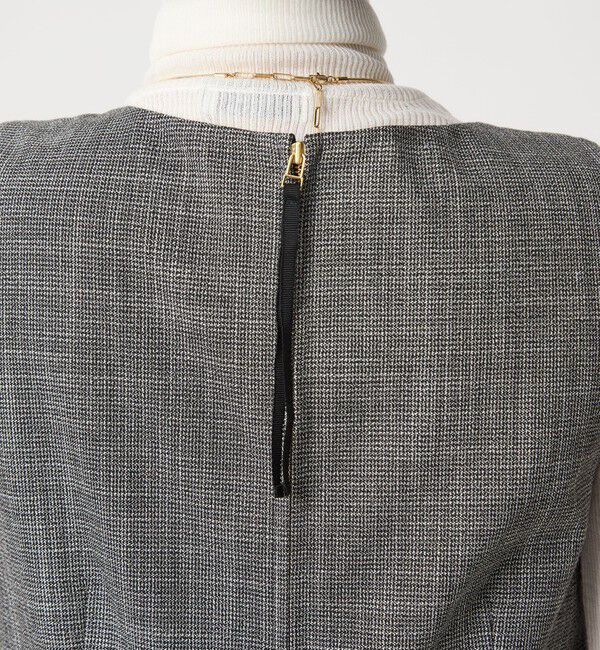 UNITED ARROWS green label relaxing「［size SHORTあり］TWEEDY  ツイーディー Vネック フレア ジャンパースカート」|ジャンパースカート|