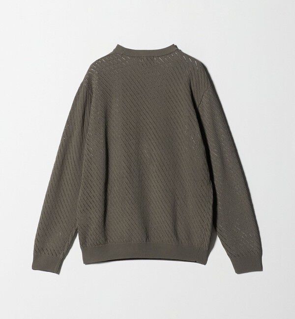 UNITED ARROWS green label relaxing「メッシュ レイヤード クルーネック ニット」|ニット・セーター|