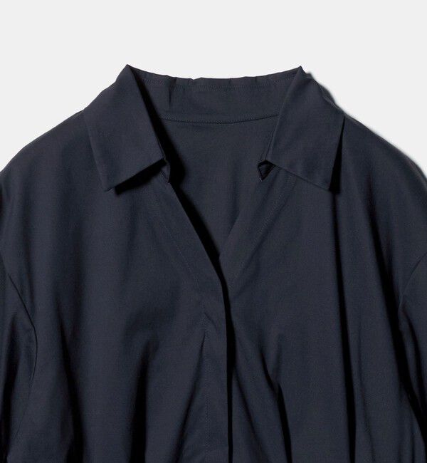 UNITED ARROWS green label relaxing「シャツ襟 フィット＆フレア タックスリーブ ワンピース」|ワンピース|