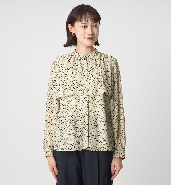 UNITED ARROWS green label relaxing「シアー フロント ヨーク ブラウス マシンウォッシャブル UVカット」|シャツ・ブラウス|