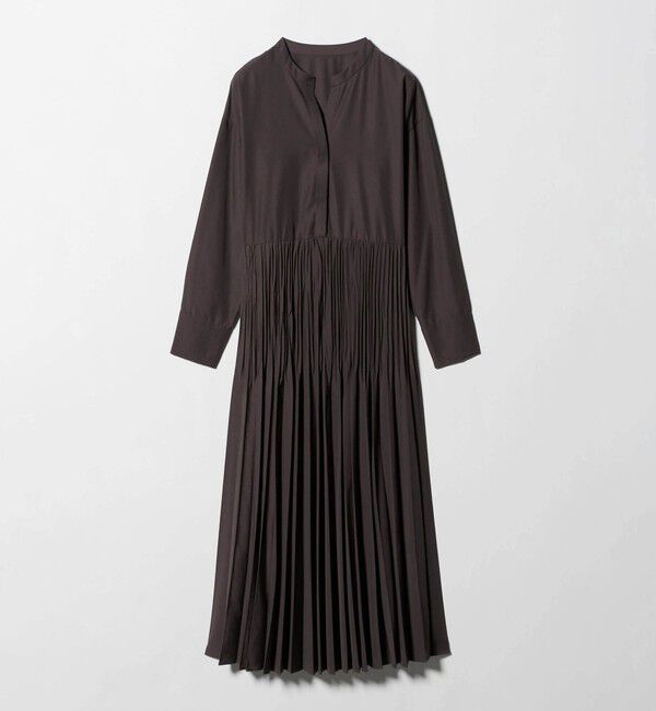 UNITED ARROWS green label relaxing「［size SHORTあり］ワッシャー プリーツ ロングスリーブ ワンピース」|ワンピース|