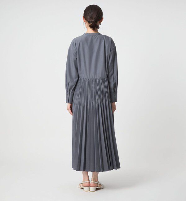 UNITED ARROWS green label relaxing「［size SHORTあり］ワッシャー プリーツ ロングスリーブ ワンピース」|ワンピース|