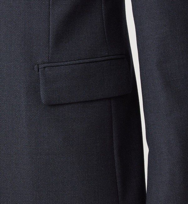 UNITED ARROWS green label relaxing「A+ TWPU バーズアイ 2B スリム ジャケット -ウォッシャブル・ストレッチ-」|テーラードジャケット|