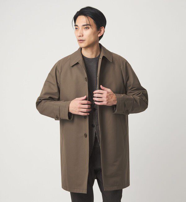 UNITED ARROWS green label relaxing「A+ MOULINE ポリエステル クルーネック ニット -ウォッシャブル-」|ニット・セーター|