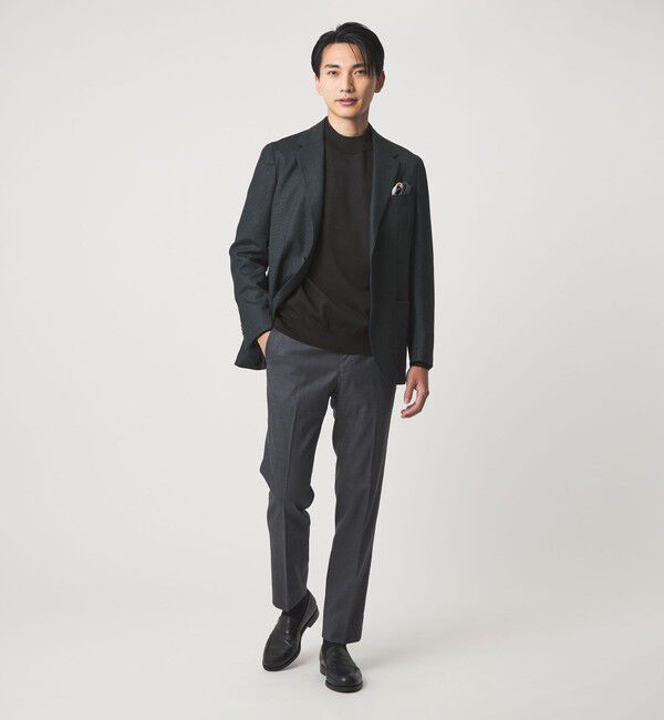 UNITED ARROWS green label relaxing「A+ ポリエステル モックネック ニット -ウォッシャブル-」|ニット・セーター|