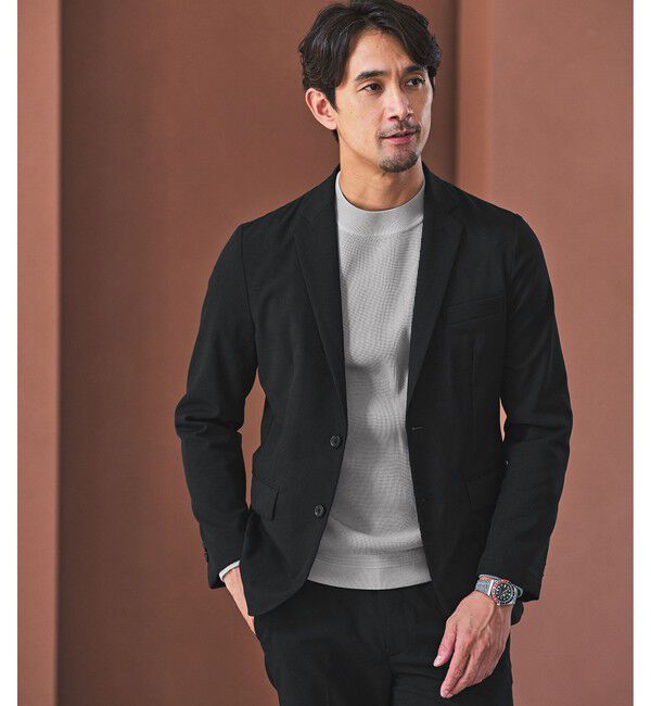 UNITED ARROWS green label relaxing「【WEB限定】JUST fit デイリー アゼ モックネック ニット」|ニット・セーター|