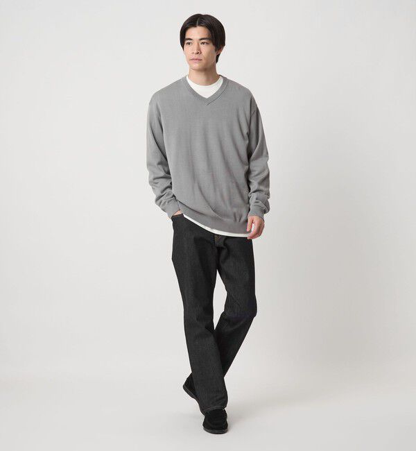 UNITED ARROWS green label relaxing「プレーン レイヤード Vネック ニット」|ニット・セーター|